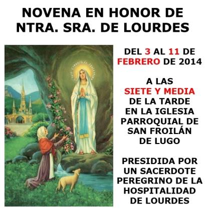 Novena Virgen de Lourdes