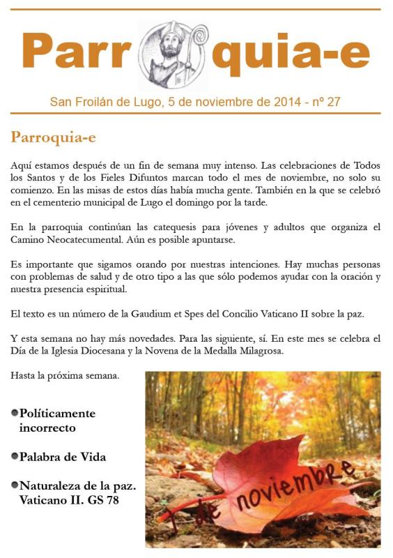 P@rroquia-e nº 27
