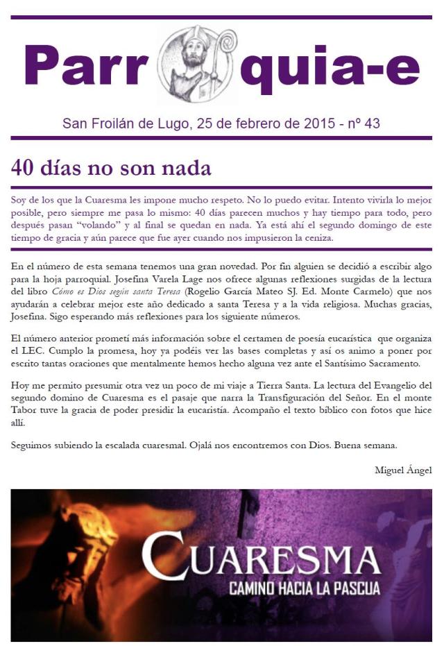 Parroquia-e nº 43
