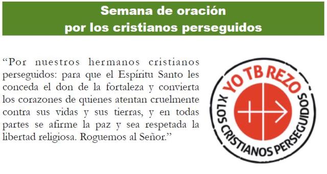 Semana de oración por los cristianos perseguidos